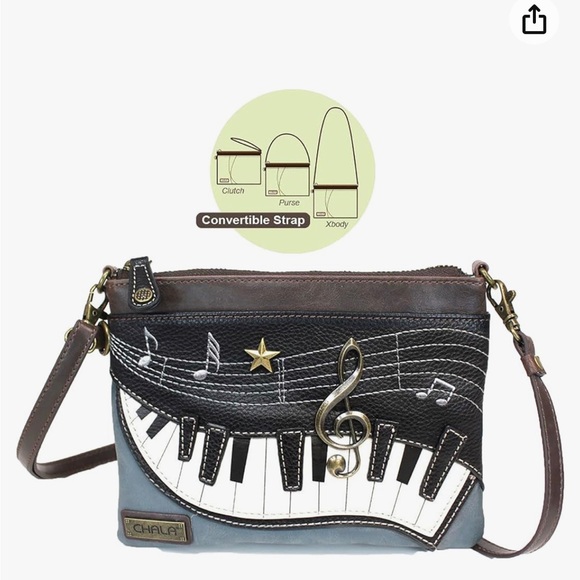 🤎🎼🎵🎤Sale”New & Gorgeous Faux Learher bag by Chaka.. This bag is convertible! - Picture 2 of 8